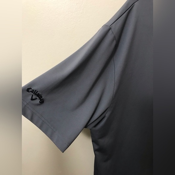 Callaway Men Quiet Shade Opti Dri Chev Lightweight Short Sleeve Polo Size XL - Picture 7 of 11